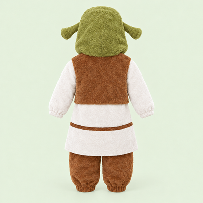 Back view of the ogre onesie